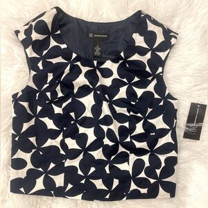 INC Butterfly Field Sleeveless Blue Top Size 4